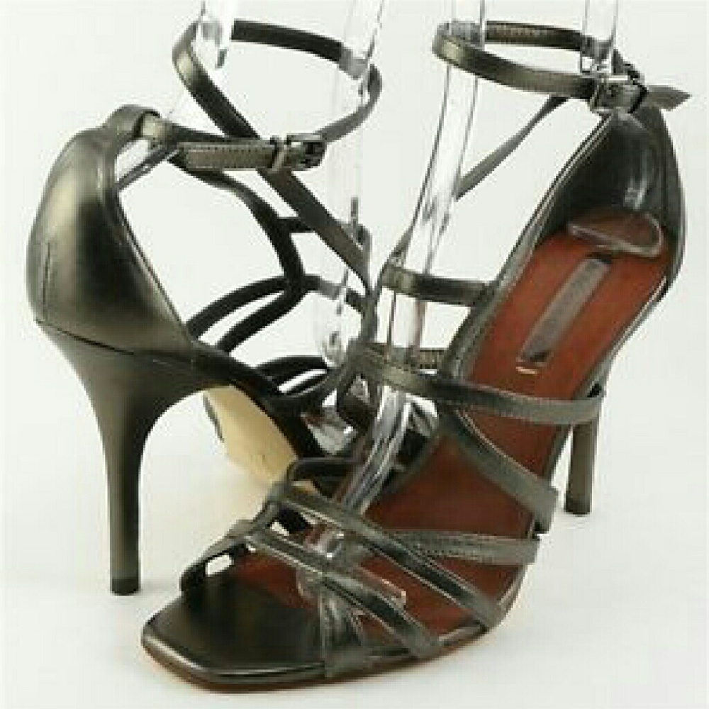 BCBGMaxazria metallic bronze stiletto heels - Picture 2 of 6